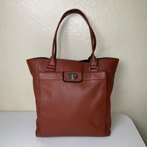 Kate Spade Hampton Road Davis Large Smooth Leather Tote Turnlock Purse Handbag